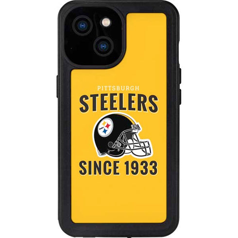 NFL Pittsburgh Steelers Helmet iPhone 15 Waterproof Case