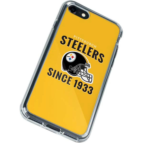 NFL Pittsburgh Steelers Helmet iPhone SE (2nd & 3rd Gen) Clear Case