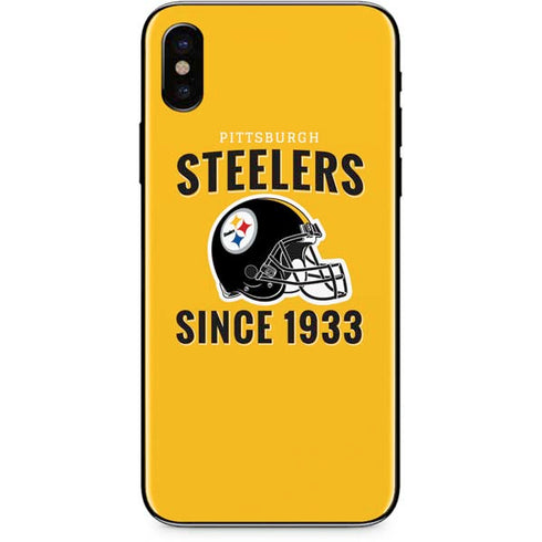 NFL Pittsburgh Steelers Helmet iPhone X Skin