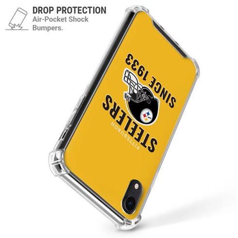 NFL Pittsburgh Steelers Helmet iPhone XR Clear Case
