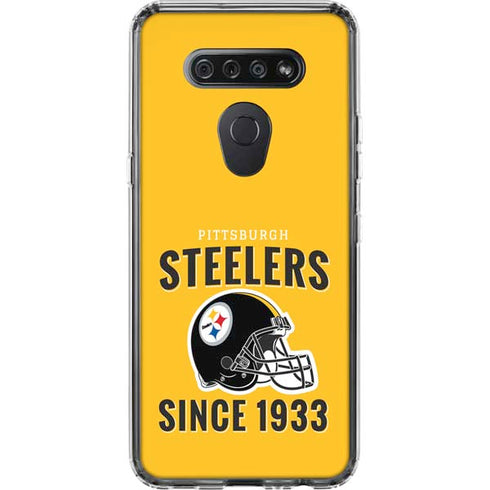 NFL Pittsburgh Steelers Helmet LG K51/Q51 Clear Case