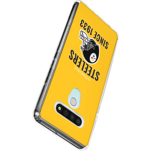 NFL Pittsburgh Steelers Helmet LG Stylo 6 Clear Case