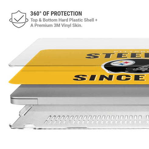 NFL Pittsburgh Steelers Helmet MacBook Air 15in (2023-2025) Case plus Skin