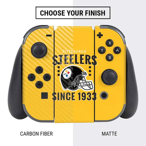 NFL Pittsburgh Steelers Helmet Nintendo Switch Bundle Skin