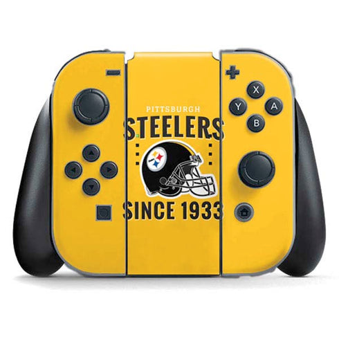 NFL Pittsburgh Steelers Helmet Nintendo Switch (2017-2021) Joy-Con Controller Skin