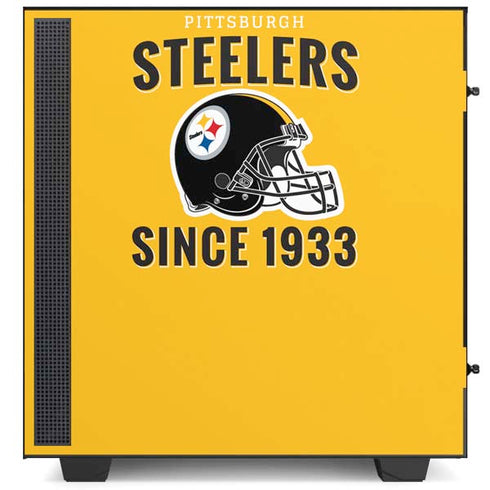NFL Pittsburgh Steelers Helmet NZXT H510 Compact ATX Mid-Tower Case Skin