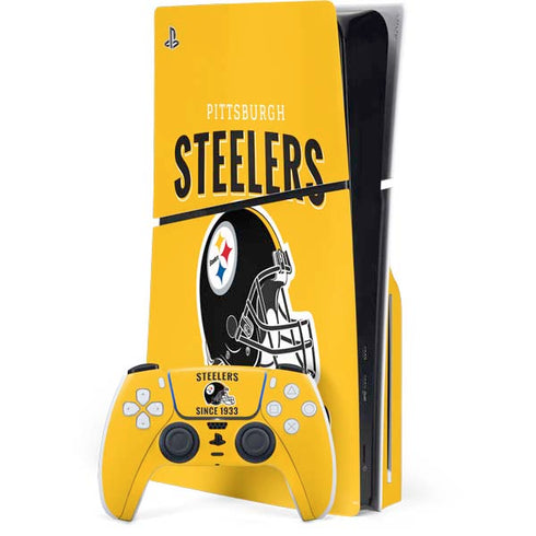 NFL Pittsburgh Steelers Helmet PS5 Slim Disk Bundle Skin