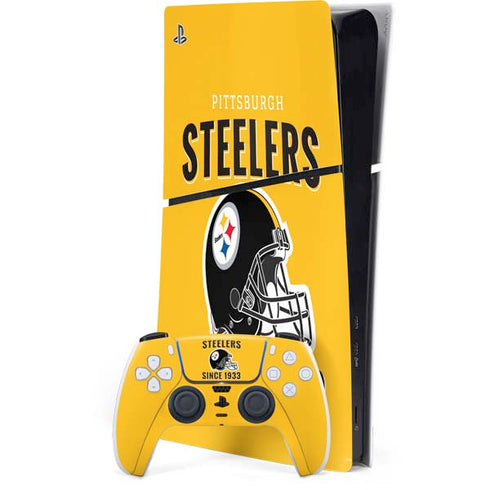 NFL Pittsburgh Steelers Helmet PS5 Slim Digital Edition Bundle Skin