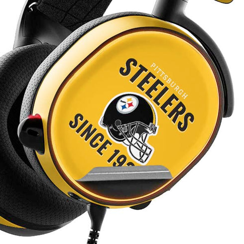 NFL Pittsburgh Steelers Helmet SteelSeries Arctis 5 Skin