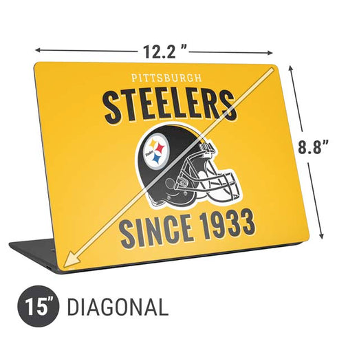 NFL Pittsburgh Steelers Helmet Universal Laptop 15in (12.2 x 8.8in) Skin