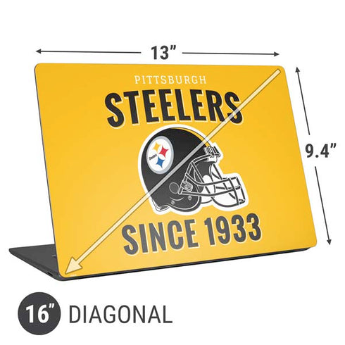 NFL Pittsburgh Steelers Helmet Universal Laptop 16in (13 x 9.4in) Skin