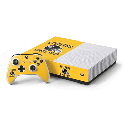 NFL Pittsburgh Steelers Helmet Xbox One S All-Digital Edition Bundle Skin