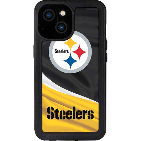 NFL Pittsburgh Steelers iPhone 13 Mini Waterproof Case