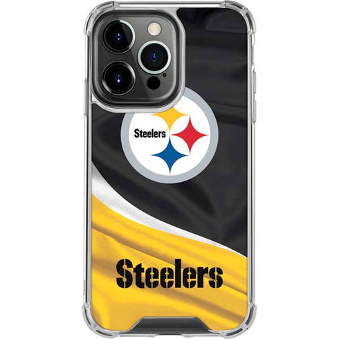NFL Pittsburgh Steelers iPhone 13 Pro Clear Case