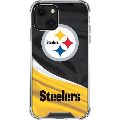 NFL Pittsburgh Steelers iPhone 15 Plus Clear Case
