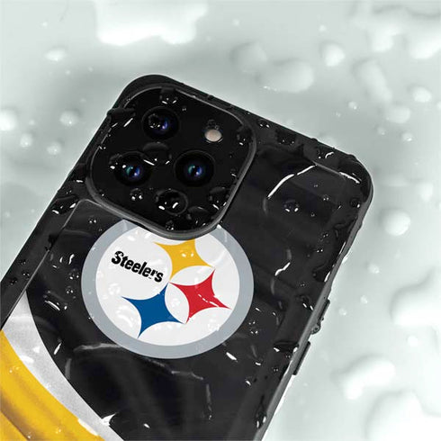 NFL Pittsburgh Steelers iPhone 14 Pro Max Waterproof Case