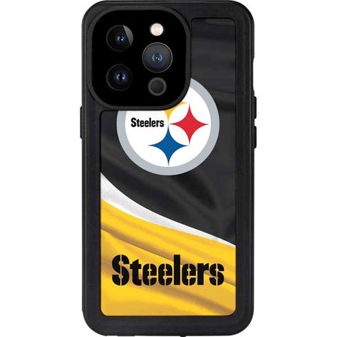NFL Pittsburgh Steelers iPhone 14 Pro Waterproof Case