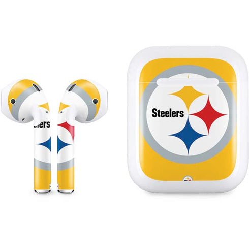 NFL Pittsburgh Steelers Large Logo Apple AirPods Skin