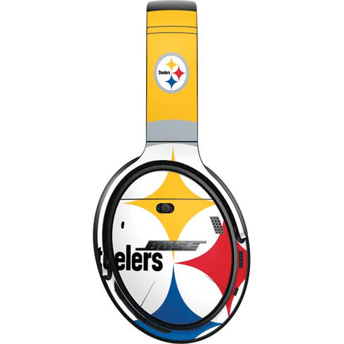 NFL Pittsburgh Steelers Large Logo Bose QuietComfort 35 II Headphones Skin