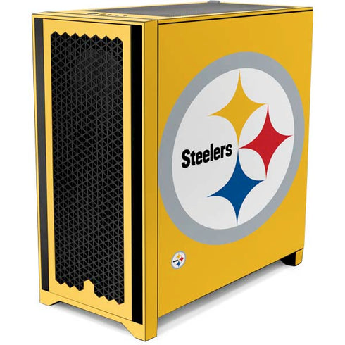 NFL Pittsburgh Steelers Large Logo Corsair 4000D Tempered Glass Mid-Tower ATX Case Skin