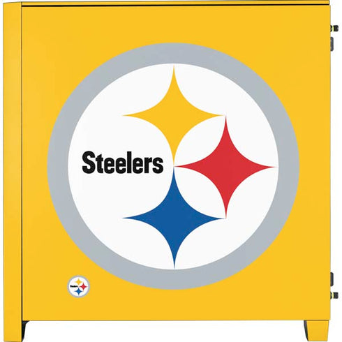 NFL Pittsburgh Steelers Large Logo Corsair 4000D Tempered Glass Mid-Tower ATX Case Skin