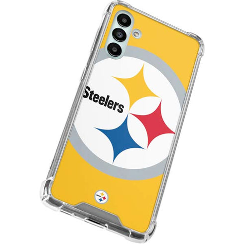 NFL Pittsburgh Steelers Large Logo Galaxy A13 5G Clear Case