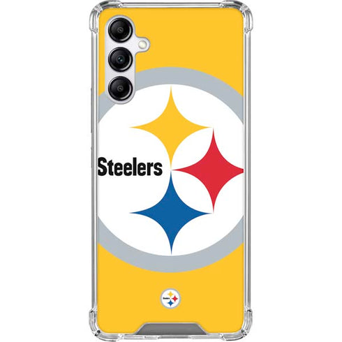 NFL Pittsburgh Steelers Large Logo Galaxy A15 5G Clear Case