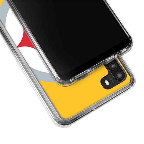 NFL Pittsburgh Steelers Large Logo Galaxy A21 Clear Case