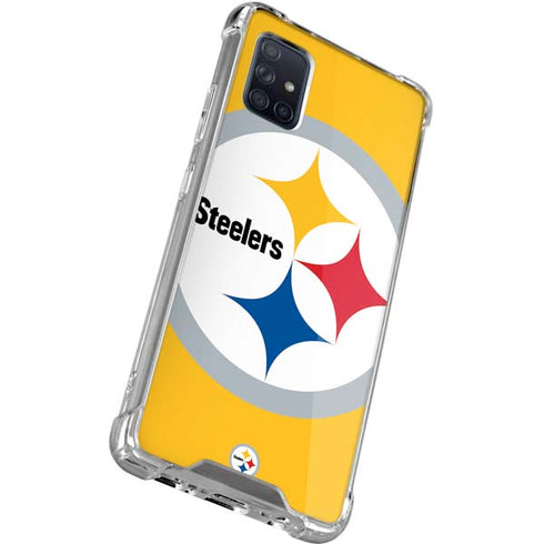 NFL Pittsburgh Steelers Large Logo Galaxy A51 5G Clear Case