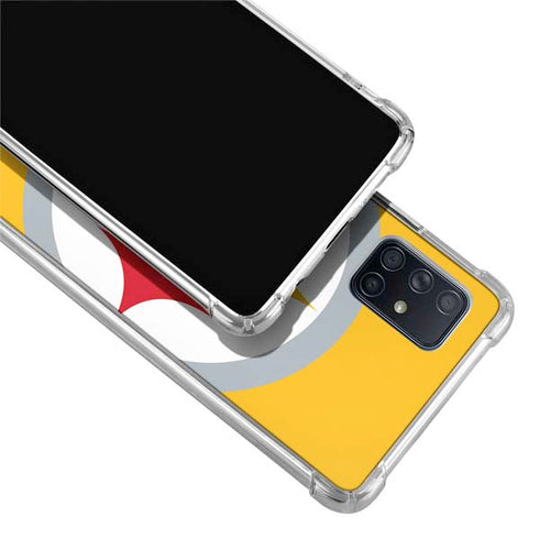 NFL Pittsburgh Steelers Large Logo Galaxy A71 5G Clear Case