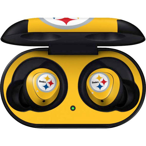 NFL Pittsburgh Steelers Large Logo Galaxy Buds Skin