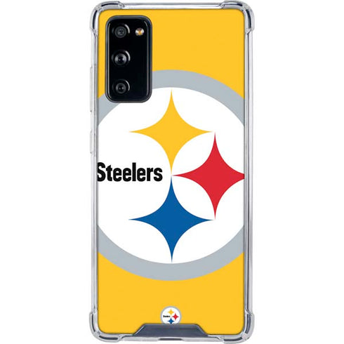 NFL Pittsburgh Steelers Large Logo Galaxy S20 FE Clear Case