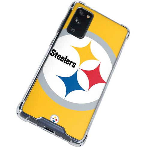NFL Pittsburgh Steelers Large Logo Galaxy S20 FE Clear Case