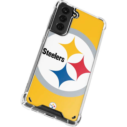 NFL Pittsburgh Steelers Large Logo Galaxy S21 Plus 5G Clear Case