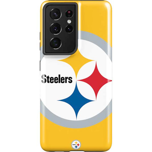 NFL Pittsburgh Steelers Large Logo Galaxy S21 Ultra 5G Pro Case