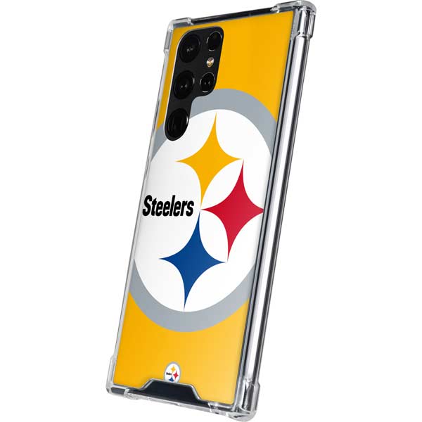 Pittsburgh Steelers Large Logo Galaxy S22 Ultra Clear Case