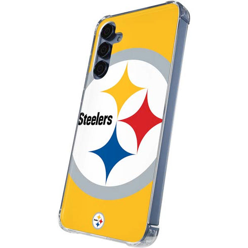 NFL Pittsburgh Steelers Large Logo Galaxy S24 Clear Case