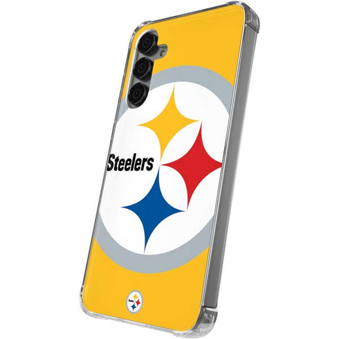 NFL Pittsburgh Steelers Large Logo Galaxy S24 Plus Clear Case