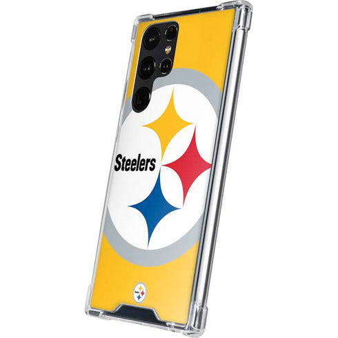 NFL Pittsburgh Steelers Large Logo Galaxy S24 Ultra Clear Case