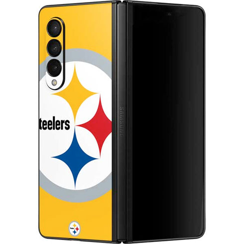 NFL Pittsburgh Steelers Large Logo Galaxy Z Fold3 5G Skin