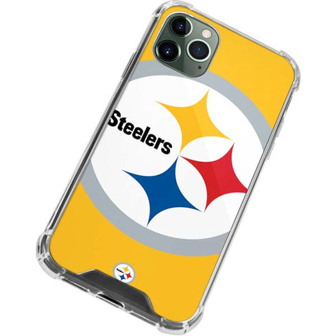 NFL Pittsburgh Steelers Large Logo iPhone 11 Pro Max Clear Case