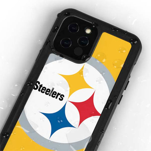 NFL Pittsburgh Steelers Large Logo iPhone 12 Pro Waterproof Case