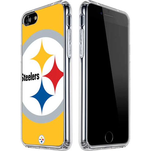 NFL Pittsburgh Steelers Large Logo iPhone SE (2nd & 3rd Gen) Clear Case