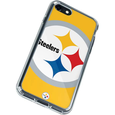 NFL Pittsburgh Steelers Large Logo iPhone SE (2nd & 3rd Gen) Clear Case