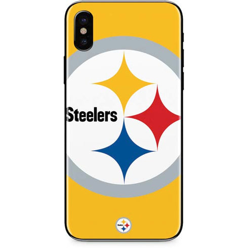 NFL Pittsburgh Steelers Large Logo iPhone X Skin