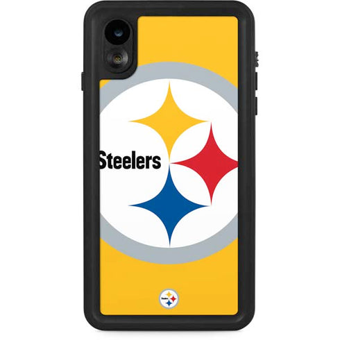 NFL Pittsburgh Steelers Large Logo iPhone XR Waterproof Case