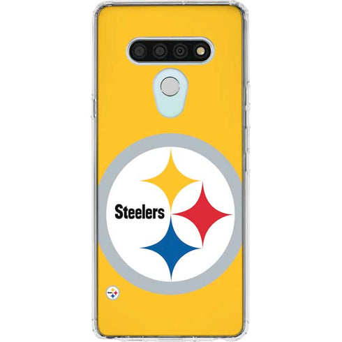NFL Pittsburgh Steelers Large Logo LG Stylo 6 Clear Case