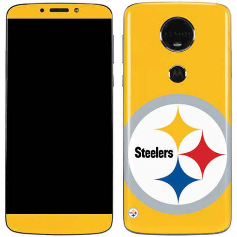 NFL Pittsburgh Steelers Large Logo Moto E5 Plus Skin
