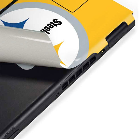 NFL Pittsburgh Steelers Large Logo Nintendo Switch Bundle Skin