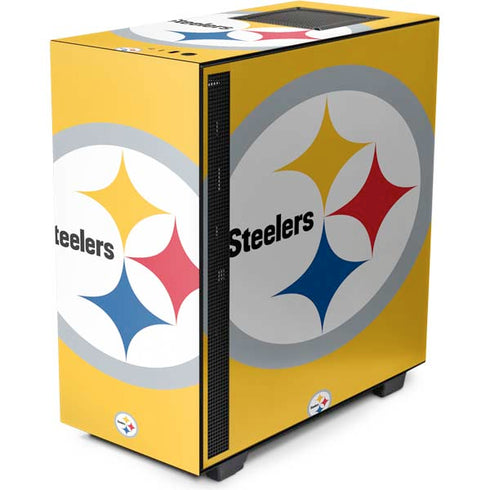 NFL Pittsburgh Steelers Large Logo NZXT H510 Compact ATX Mid-Tower Case Skin